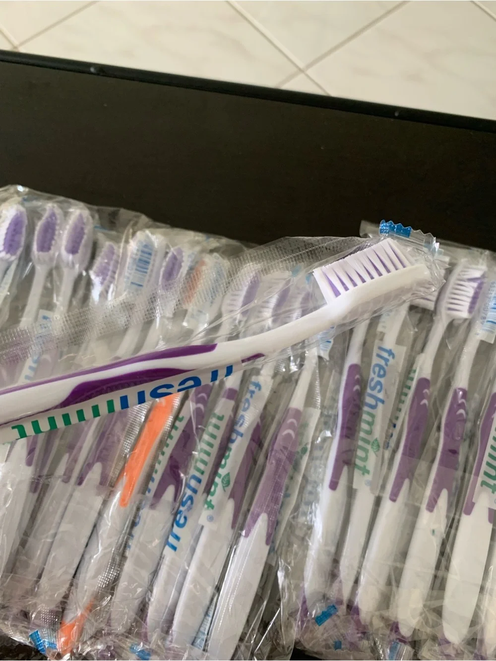 60 individually sealed toothbrushes